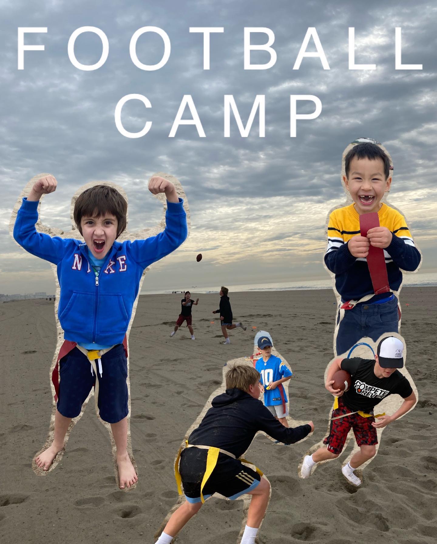Football Camp is CRUSHING it over at our Will Rogers State Beach location!